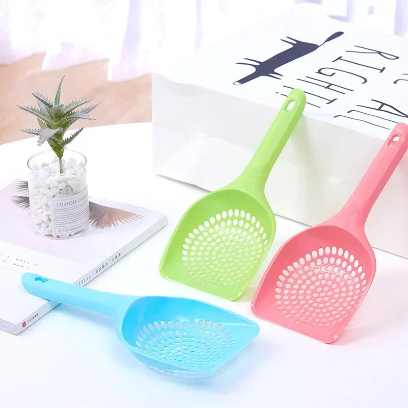 Cat Litter Shovel Pet Cleaning Tool Durable Thick Cat Scoop Shovel Waste Tray Plastic Cat Sand Toilet Cleaner Spoons