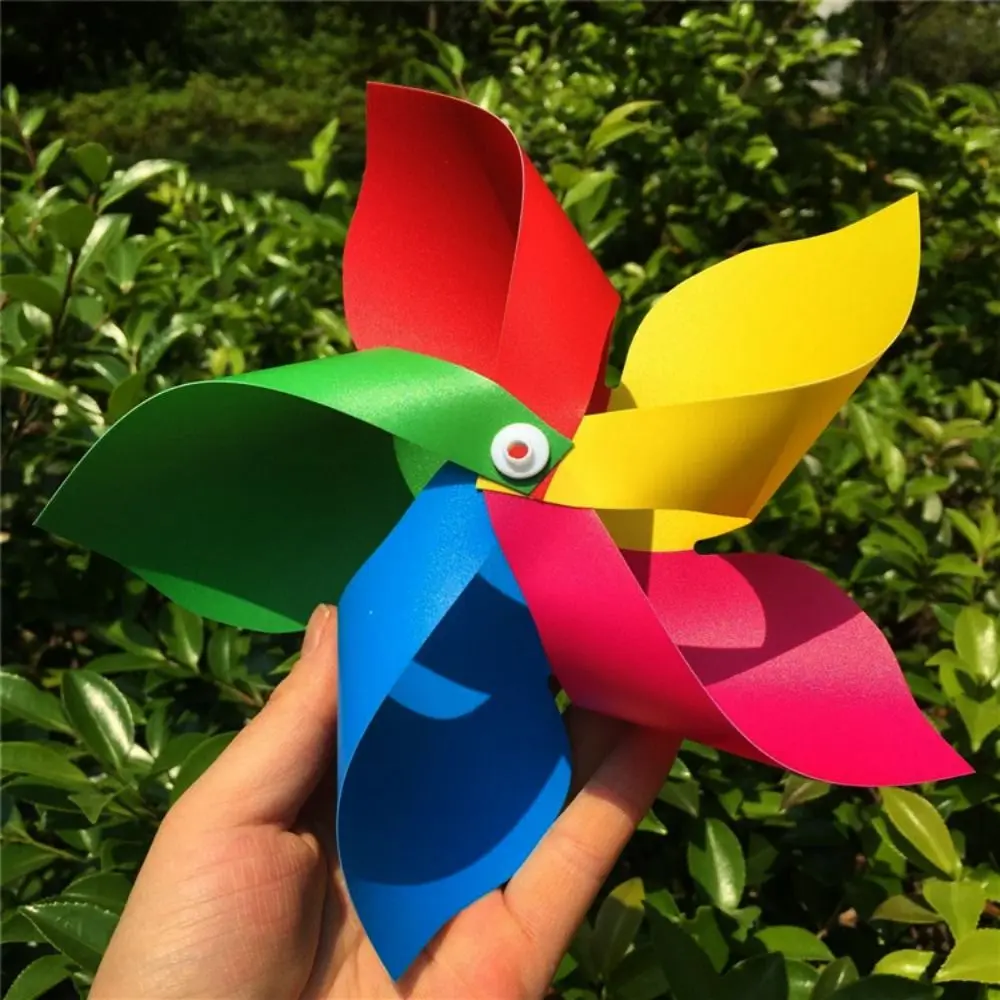 10 teile/satz mit Seil Saiten Bunte Bogen Korridor Windmühle mit Stahl Draht Seil Kunststoff Gestreiften Kreisförmige Suspension Windmühle