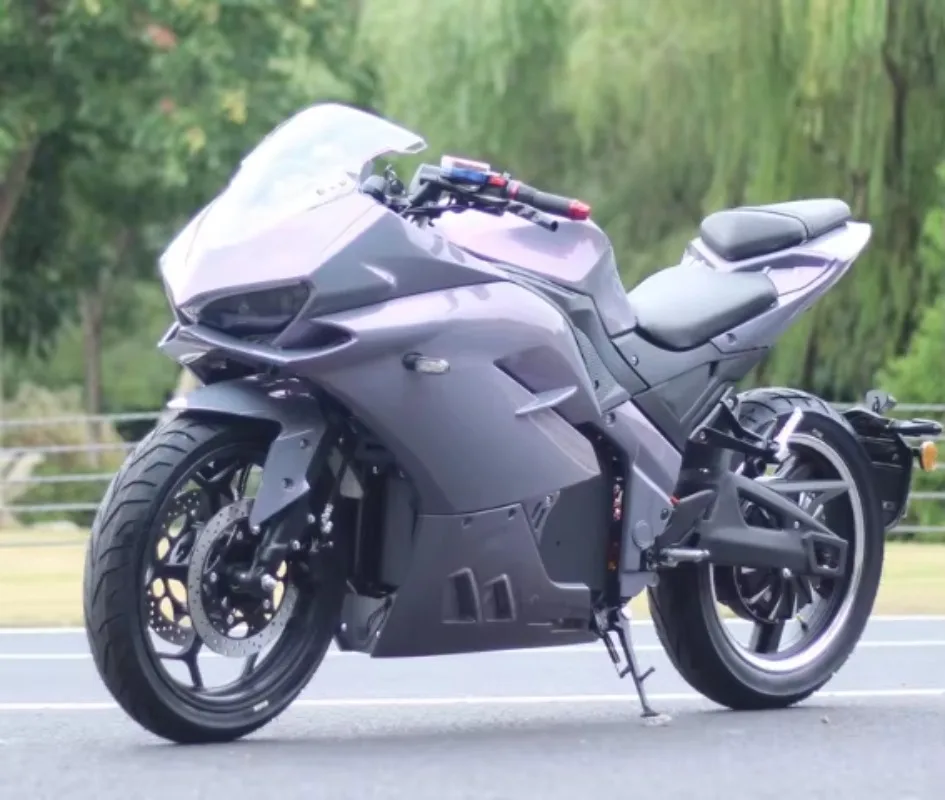 2025 New Style 3000W High-Speed Electric Sport Moped Vintage Racing Motorcycle For Adults 80km/h 72V Voltage Model JL