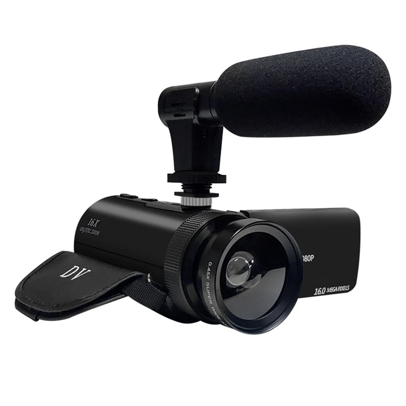 DV Video Recorder Camcorder Audio Recording With Microphone Digital Zoom Video Camera Machine For Recording Vlogs