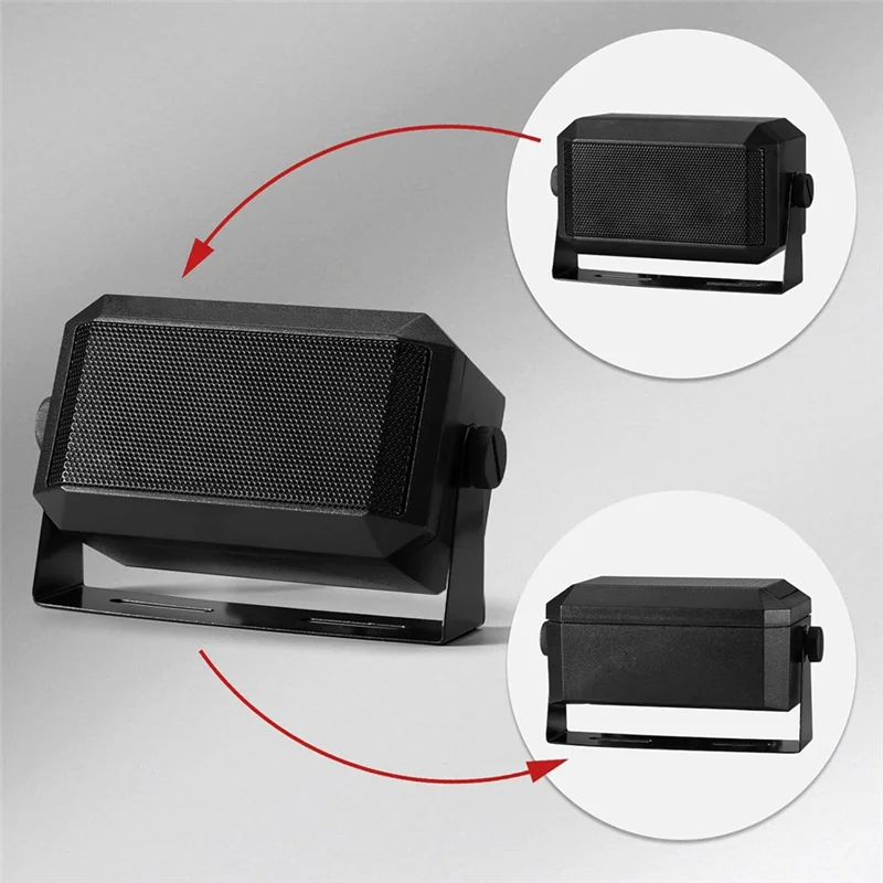 AA08-Mini altavoz externo para radio CB móvil de coche, salida de 5W y impedancia de 8Ω, altavoz portátil
