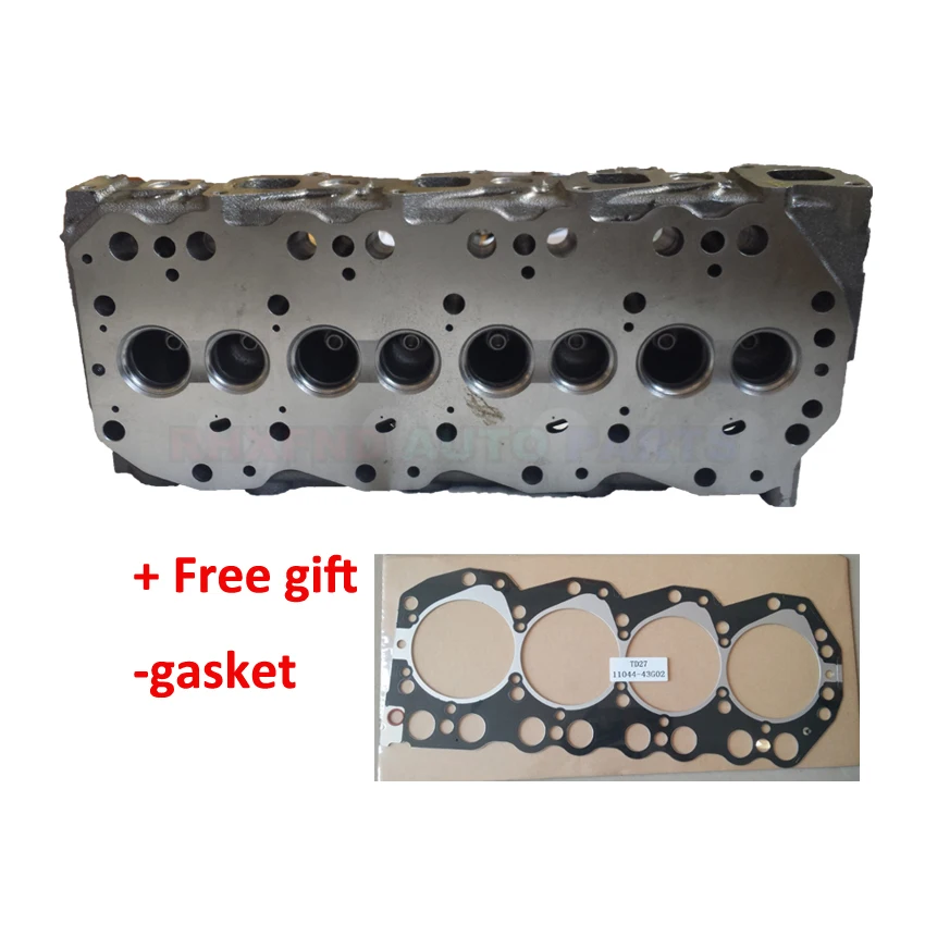 20MM 24MM Engine TD27T TD27-T TD27-TI TD27 Cylinder Head AMC 909 012 for Nissan Pick Up King Kab Terrano II Mistral 2664cc 2.7TD