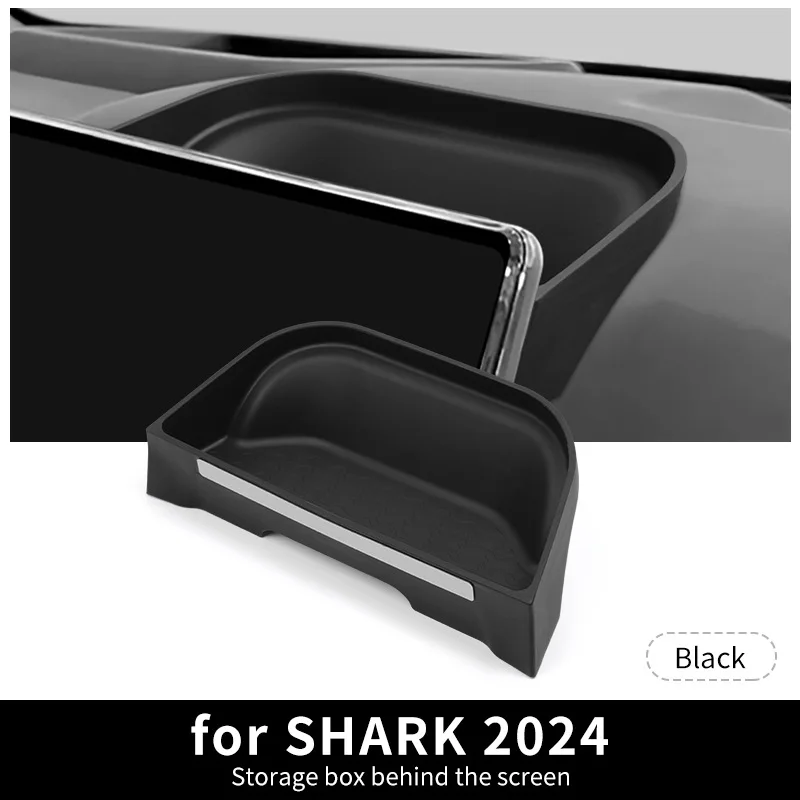

For BYD SHARK 2024 Screen Boxes Rear Silicone Storage Boxes Stowing Tidying Organizer Box Car Interior Accessories Supplies