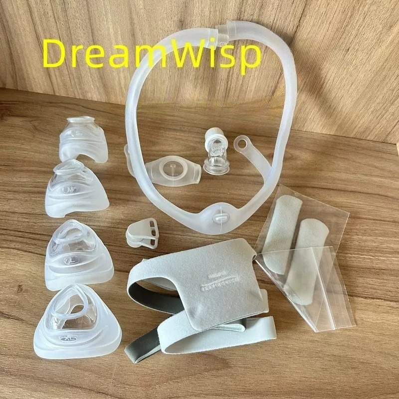 Original Ventilator-Zubehör DreamWisp Nasenmaske Silikon-Polster Ersatz-Nasenrahmen-Verbinder Kopfband-Zubehör