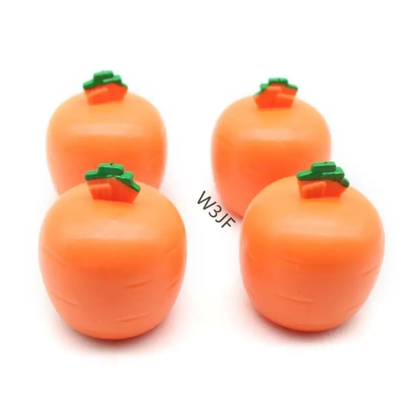W3JF Squeeze Toy Carrot Rabbit TPR Popup Cup Cust Declession Declession Dept Toy Kids Favor
