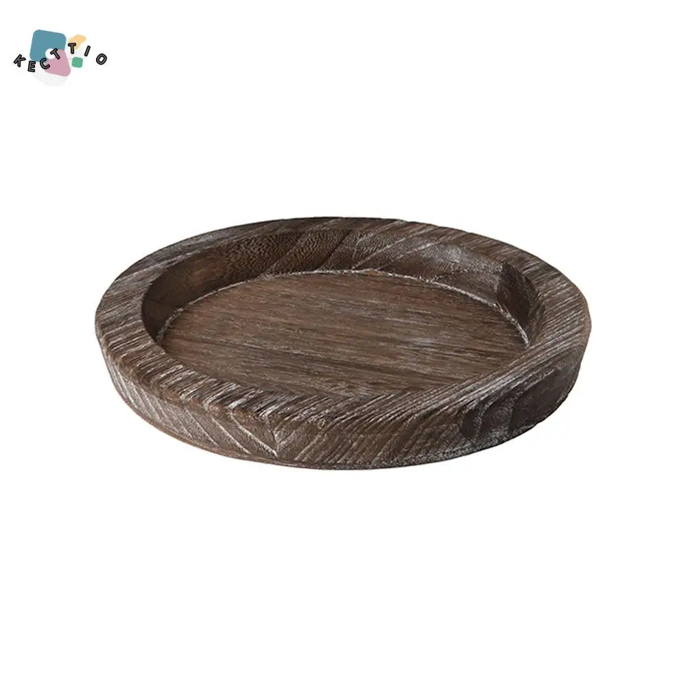 

Multi-purpose Kitchen Countertop Tableware Lightweight for Farmhouse Candle Holder Storage Tray Food Dinner Plate Serving Tray