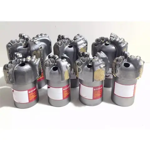 PDC composite piece non-coring flat top circular arc roller drill bit coalfield exploration mine granite horizontal drilling