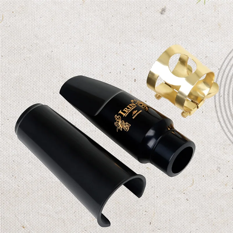 IRIN Saxophone Flute Set Wind Music Accessories Saxophone Set Bakelite Mouthpiece With Cap Clip