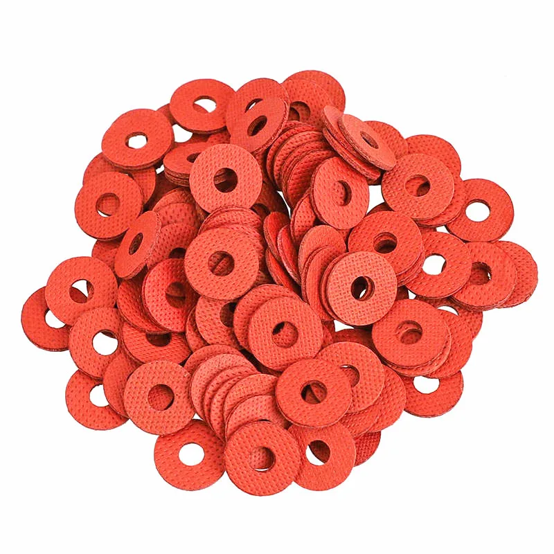 20-100 M2 M2.5 M3 M4 M5 M6 M8 M10 M12 M16 Red Steel Paper Fiber Insulating Flat Washer Insulation Plain Gasket Ring Meson Spacer