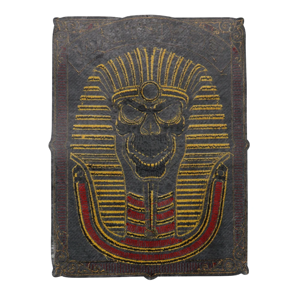 Pharaoh Iron On Patches Egypt Pharaoh Iron On Applique Letter Decor DIY Embroidered Patch for Clothes Jacket Jeans Backpack