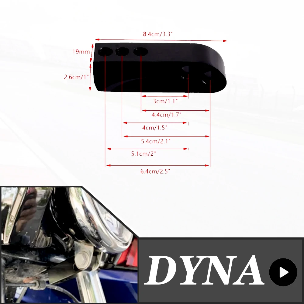 FOR Harley Dyna Super Glide Street Bob Low Rider Wide Glide FXDL FXDF FXDB FXDC Motorcycle Fairing Headlight Mount Extension Kit
