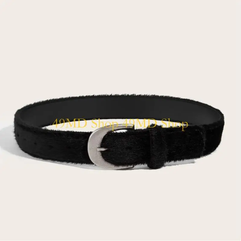 49MD Talented Black Belt For Women Durable Metal Closure Flexible Fit Day To Night