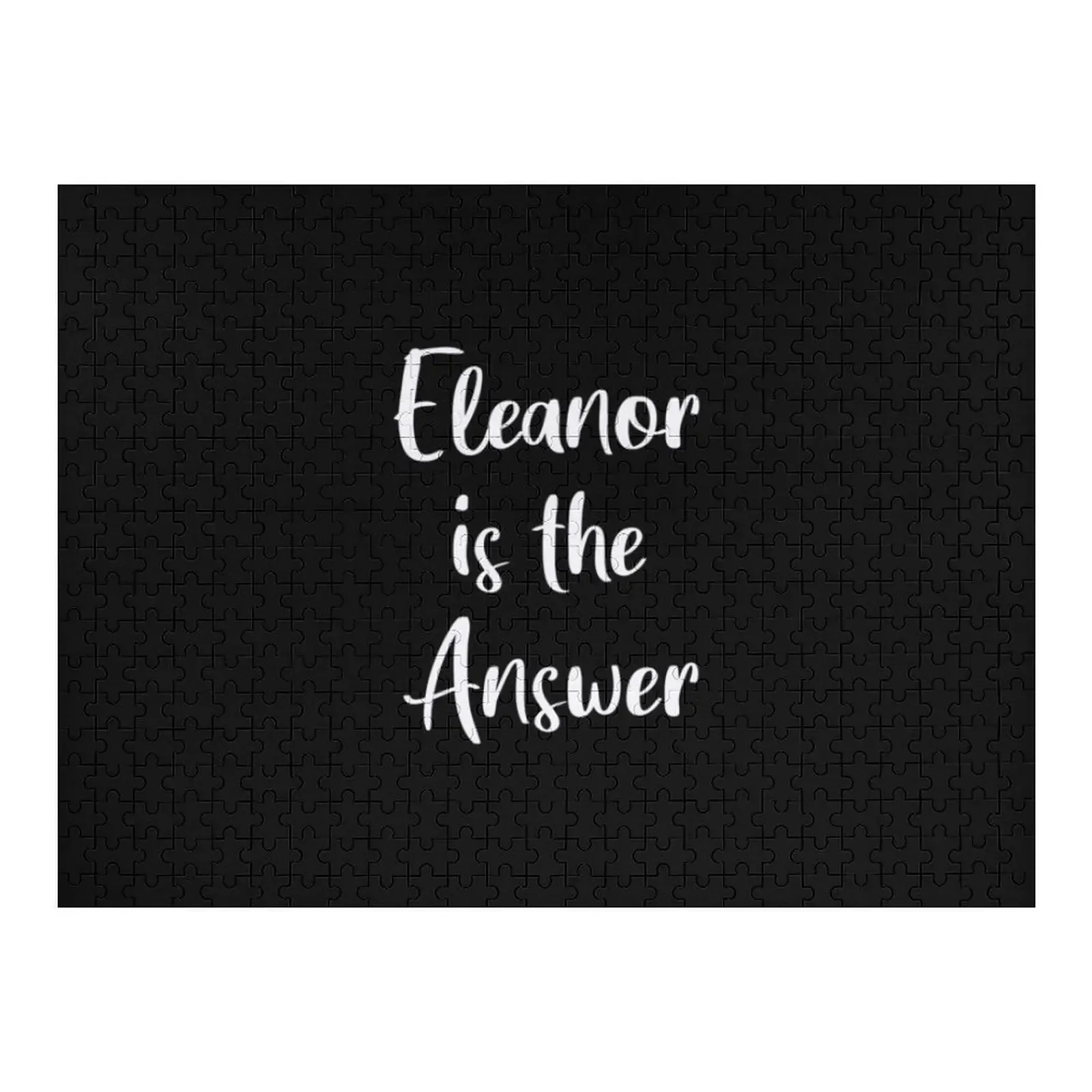 

Eleanor is the Answer (черный) Пазл Деревянное имя Игрушки для малышей Деревянный пазл с именем