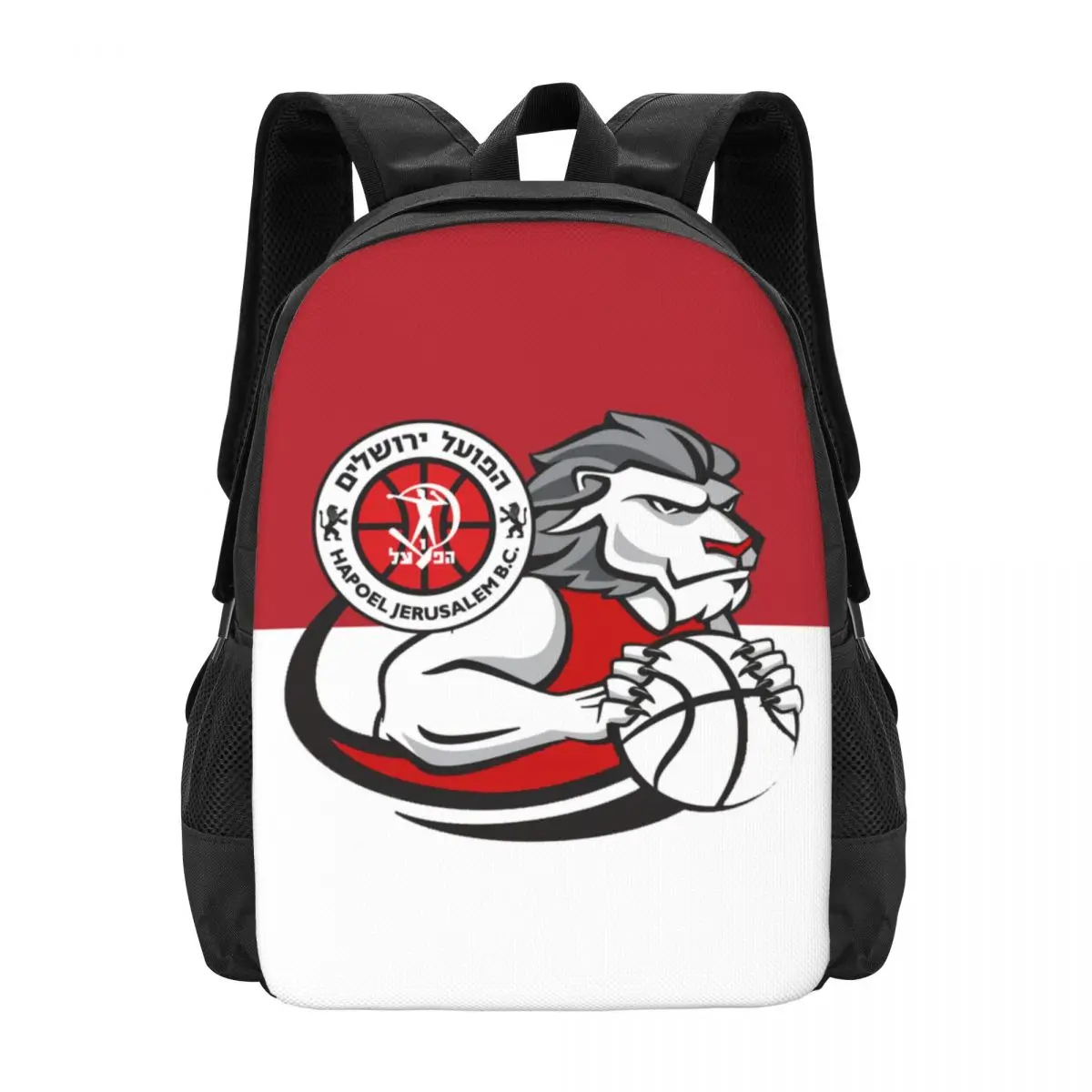 

Hapoel Jerusalem Basketball Travel Laptop Backpack, Business College School Computer Bag Gift for Men & Women