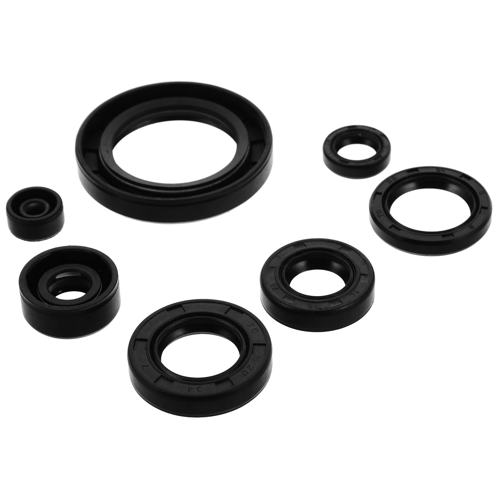 

7pcs Oil Engine Filter Adapter Gasket Shell Plastic Housing CA250 Fengbi Gongzi Oil Cooler Replacement Front