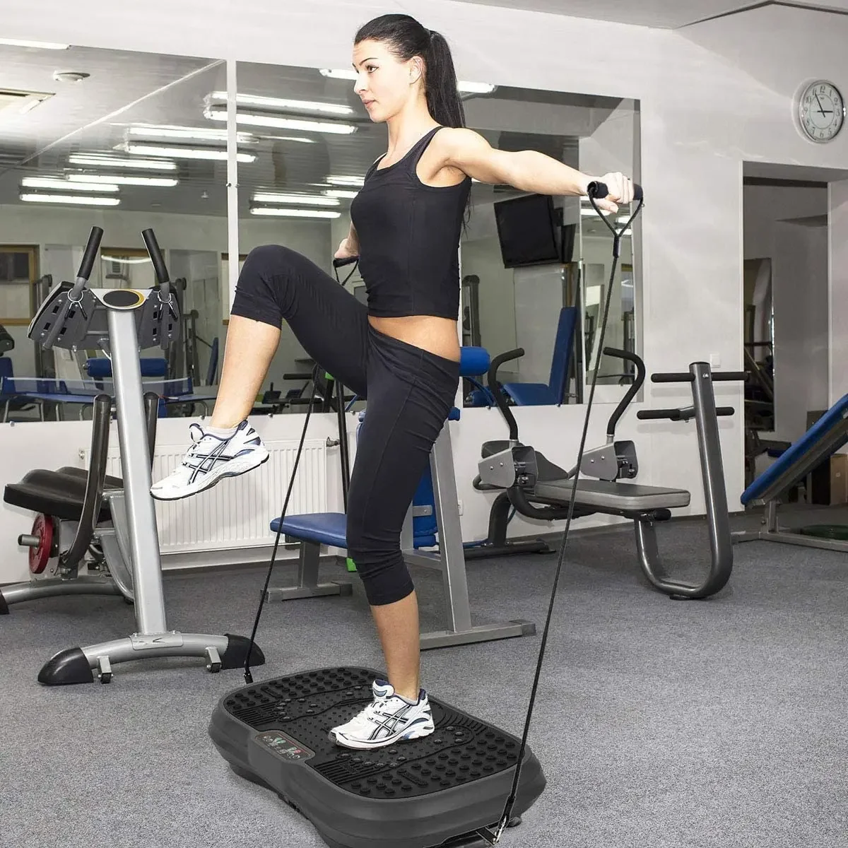 Home Fitness Body Slimming Vibrating Massage Plate 4D Whole Body Power Vertical Vibration Plate Exercise Machine