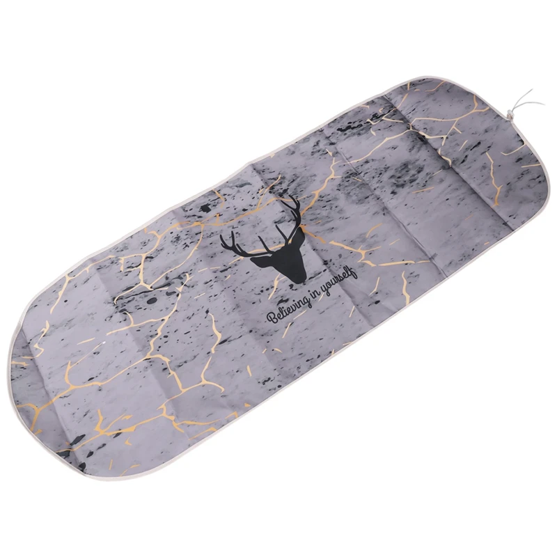 140x49CM Fabric Marbling Ironing Board Cover Protective Press Iron Folding for Ironing Cloth Guard Protect Delicate Garment Easy