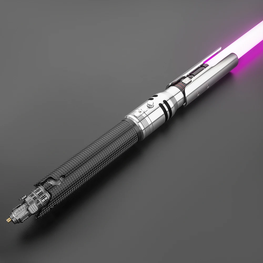 DamienSaber Cal Kestis Lightsaber الحساسة السلس سوينغ ضوء صابر الثقيلة المبارزة المعدنية المقبض مع تغيير لون لا نهائي