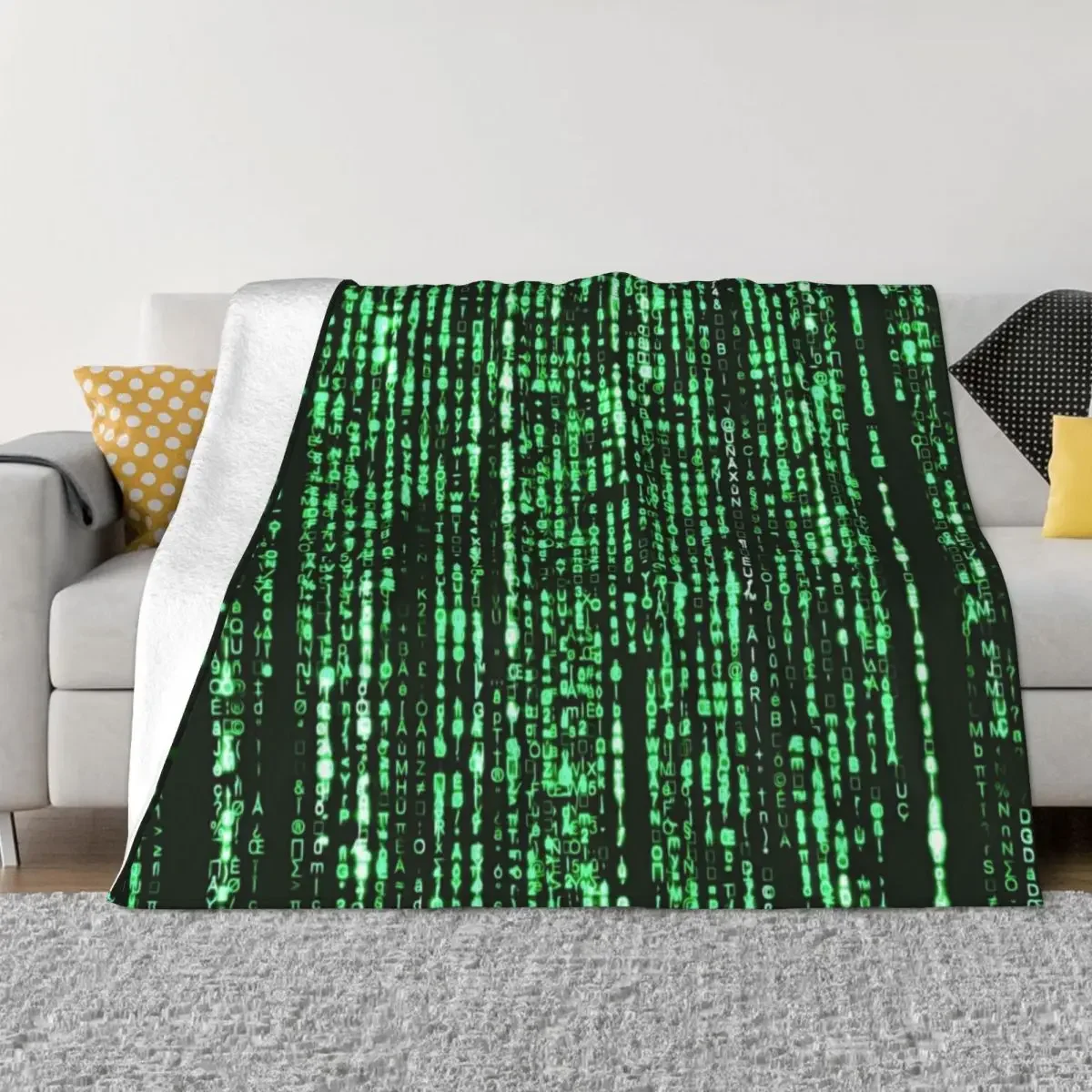 

Welcome Matrix Throw Blanket fluffy Hairys Blankets