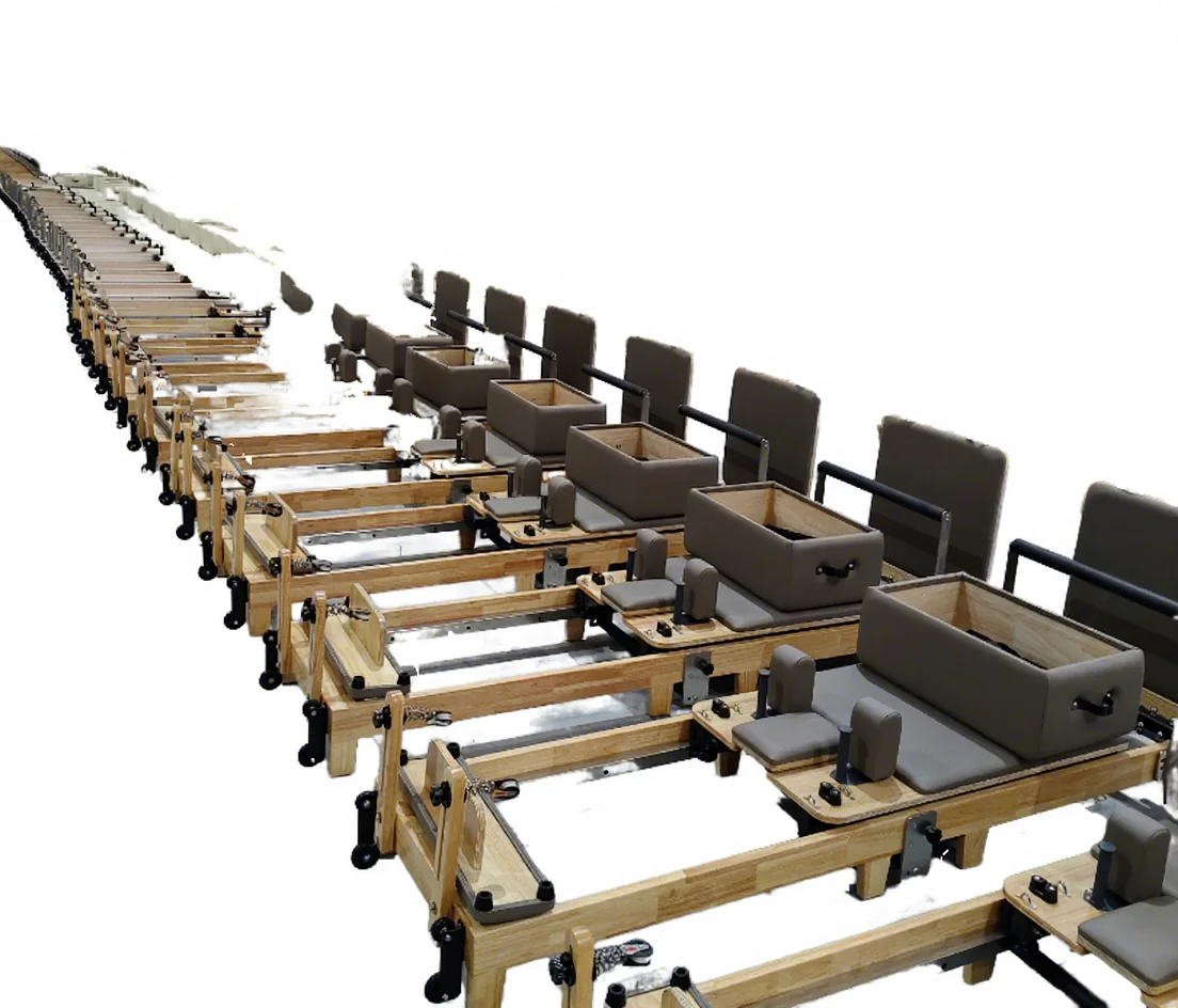 

CE Oak Wooden Pilates Reformer Pilates Equipment Bed Machine for Body for Pilates Studios