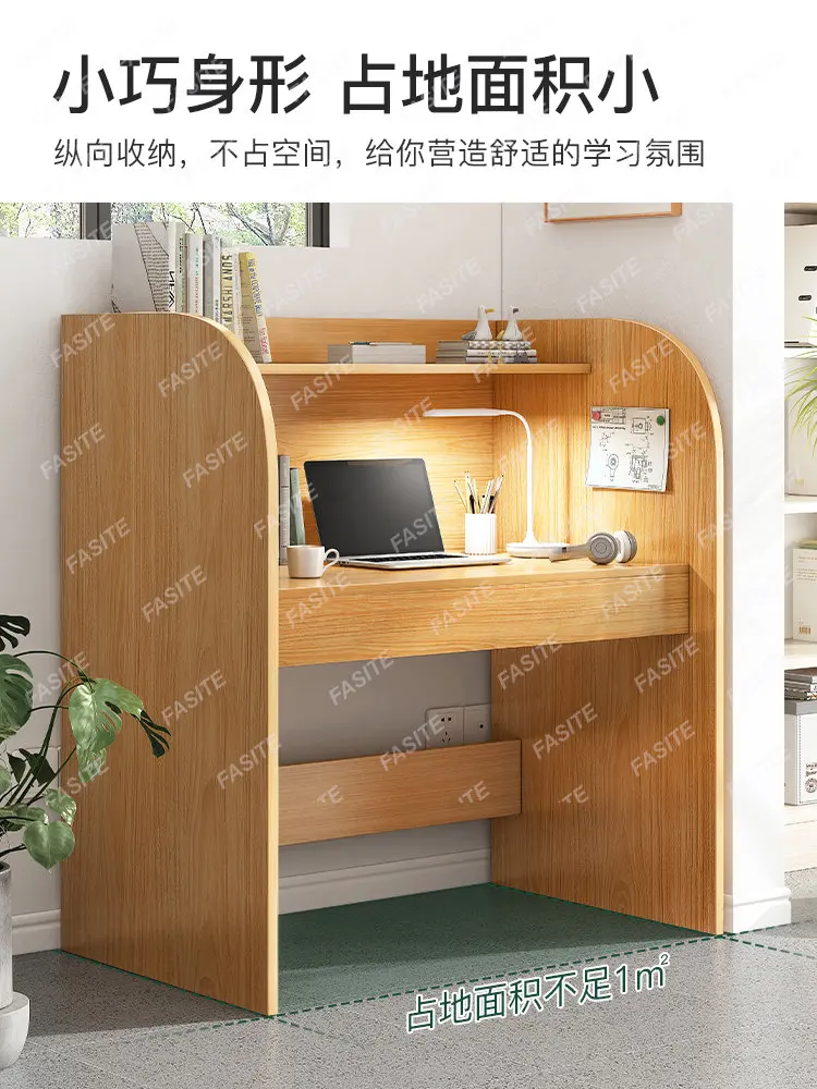 Self study room study desk immersive partition table and chair single person enclosed shared desk