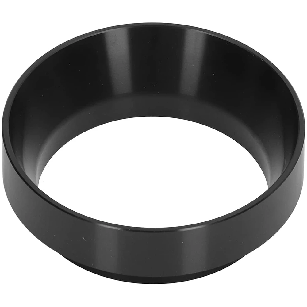 58mm Espresso Dosing Funnel, Magnetic Ring Coffee Machine Accessories Brewing Coffee Tamper Powder Tool(Black)