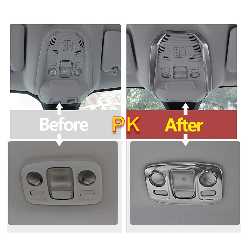 For Peugeot 3008 5008 GT 2017 2018 2019 2020 2021 2022 2023 3008GT Car Front Rear Reading Lamp Light Trim Cover Accessorie - view 6