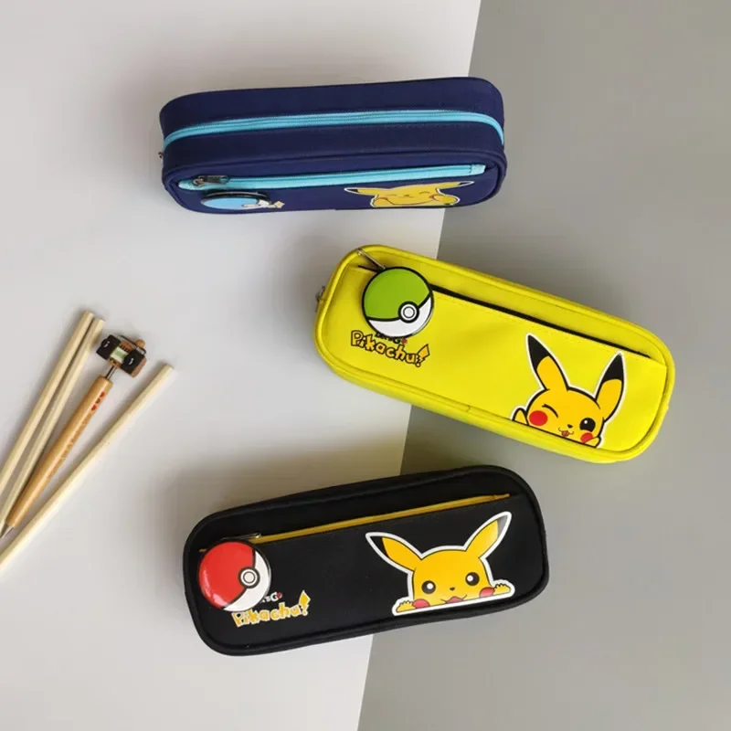 Pokemon dzieci piórnik Pokemon piórnik szkolne Cartoon Anime szkolne artykuły papiernicze piórnik piórnik etui do przechowywania długopisów