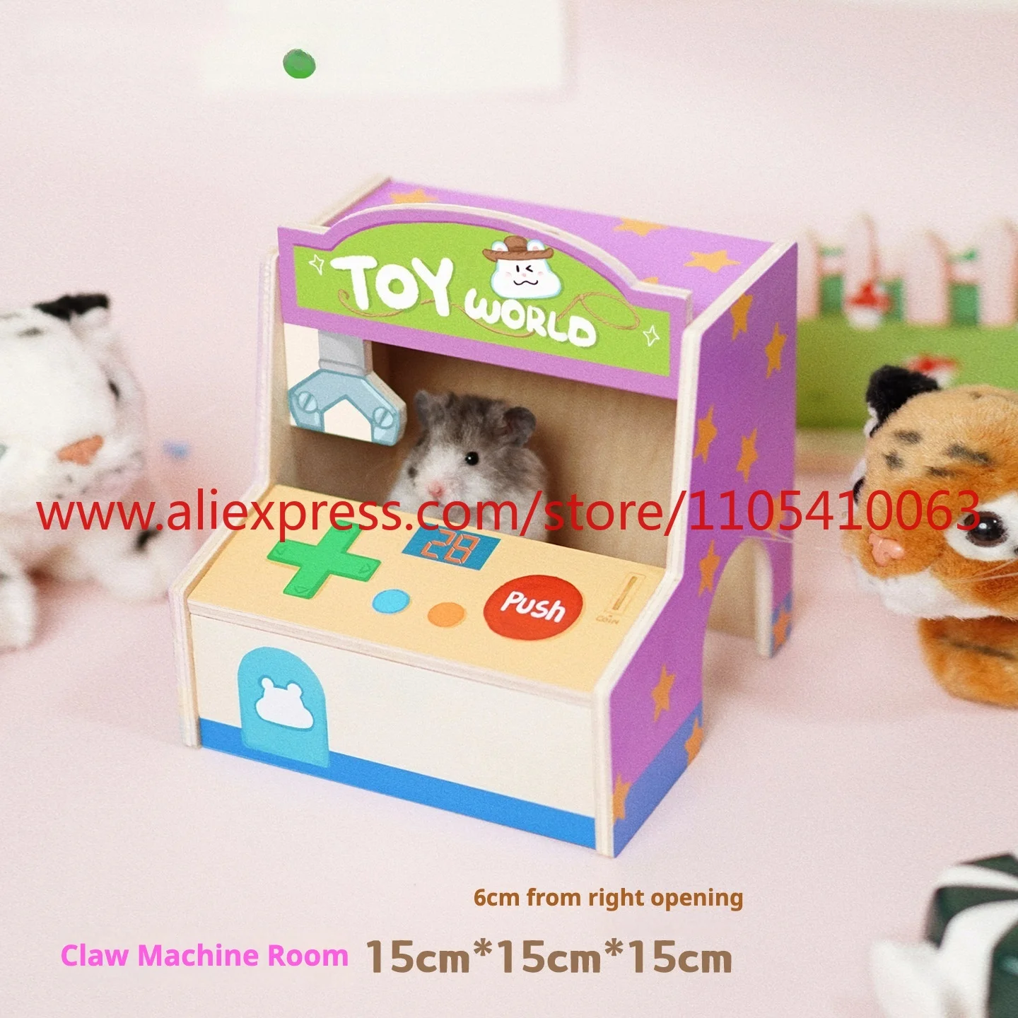 The latest toy-themed assembled color hamster game house