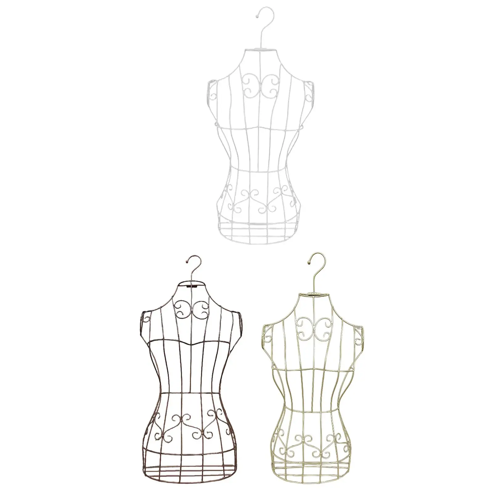 Mannequin de torse demi-corps suspendu, pratique en fer, robuste, pour femme, pour magasins, affichage de Boutique, couture