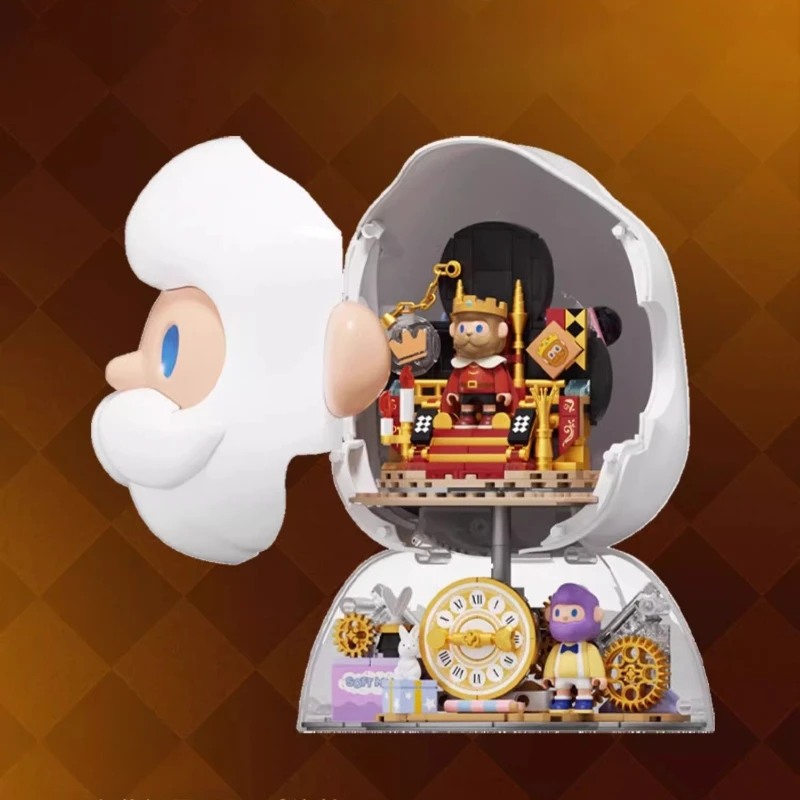 طبعة محدودة جديدة من أريكس يسعى يونيكورن فارمربوب كينغ كتلة كبيرة بنة التجمع نموذج الأطفال هدية لتقوم بها بنفسك ألعاب ألغاز