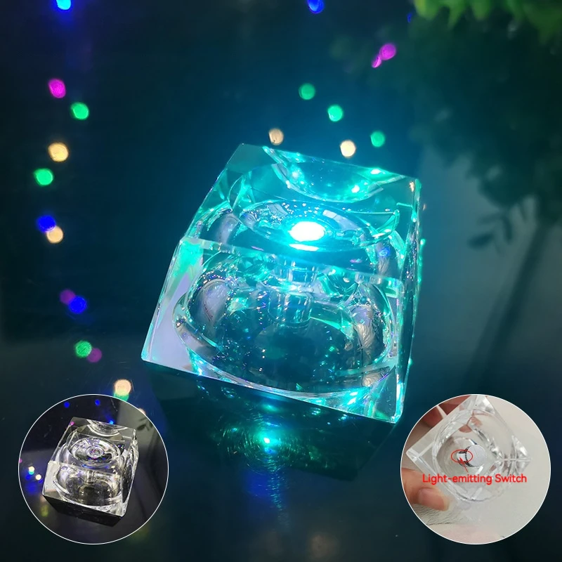 Anime GENSHIN IMPACT Glowing Crystal Balls Game Elements Vision Prop Electro Hydro Geo Cryo Dendro Anemo Pyro Anime Ornaments