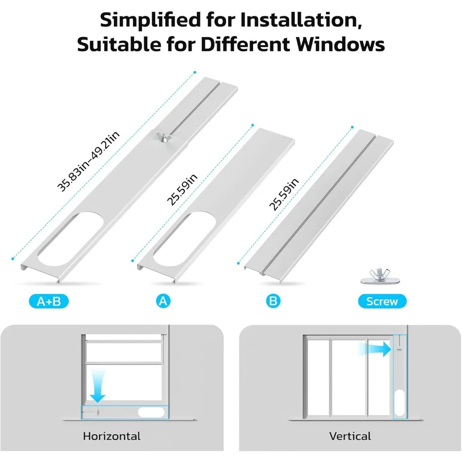 مكيفات هواء محمولة بقدرة 8000 وحدة حرارية بريطانية مع 4 أوضاع بما في ذلك مروحة مزيل الرطوبة الرائعة وإعدادات النوم تتميز بوظيفة مؤقت 24 ساعة