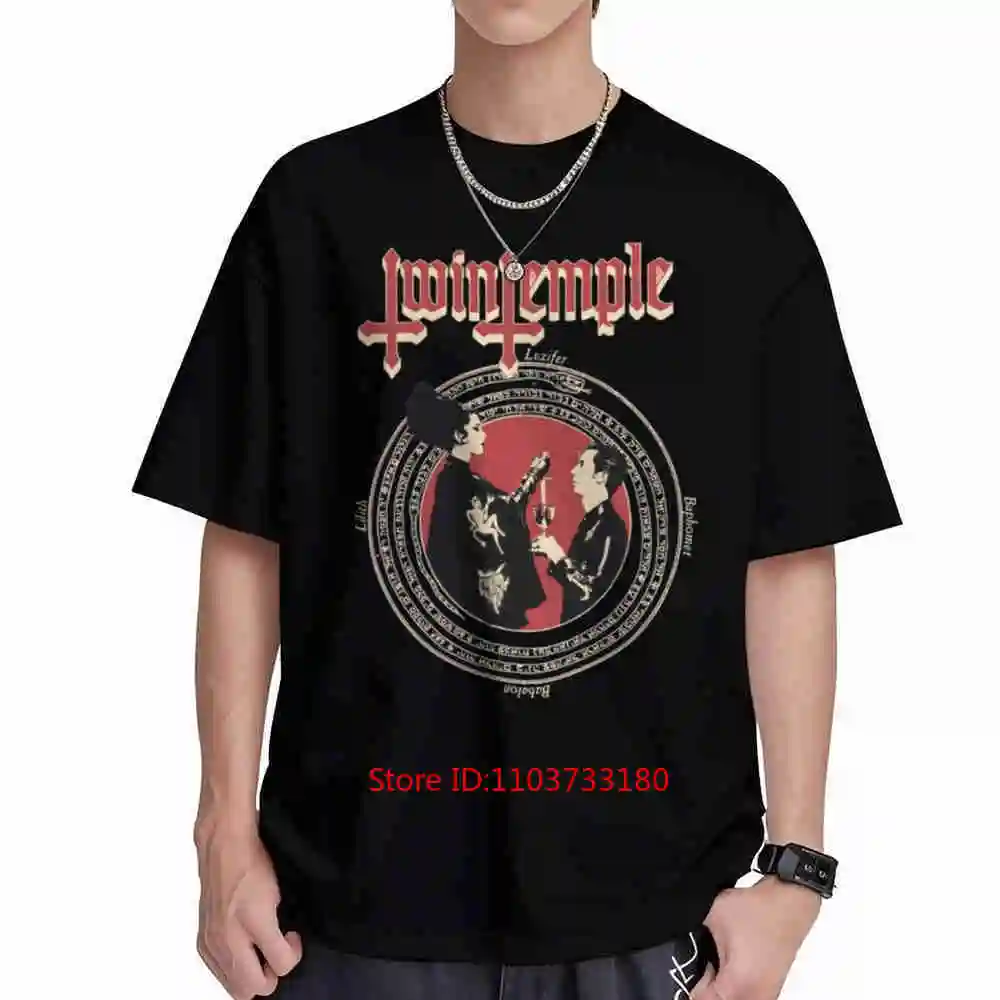 Twin Temple Short Sleeve Tee 100% Cotton T-Shirt