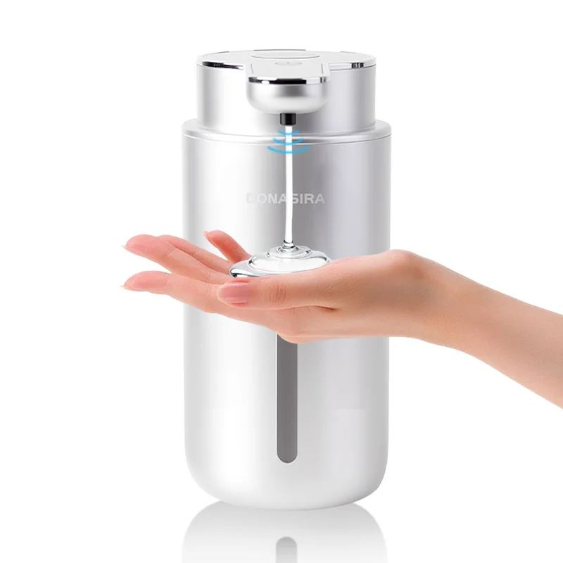 420ML Berührungsloser Digitaler Seifenspender mit 6-stufiger Schaum-/Flüssigkeitsregulierung, Automatischer Intelligenter Sensor-Handdesinfektionsmittel-Pumpspender