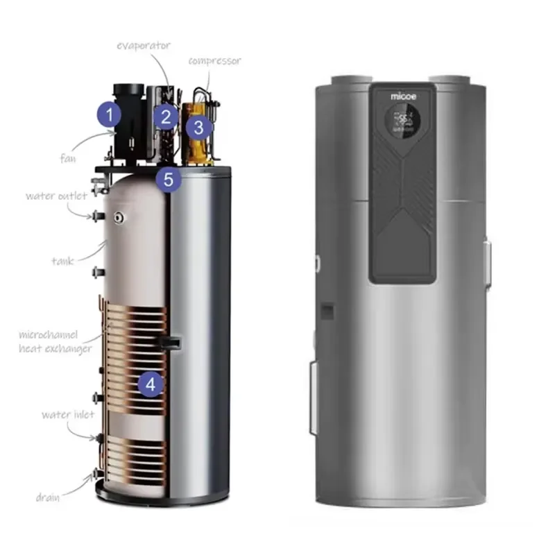 AP01 For Europe R290 DHW All-in-One Heat Pump Water Heater Integrated Domestic Hot Water Heater Air-to-Water Heat Pump with