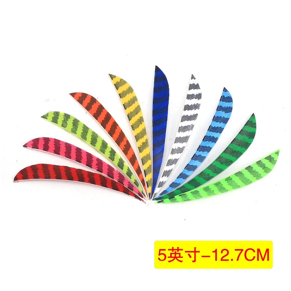 36pcs Turkey Feather 5 inch Arrow Feathers Fletchings Natural DIY Accessories Arrow Shaft Fletches Hunting Shooting