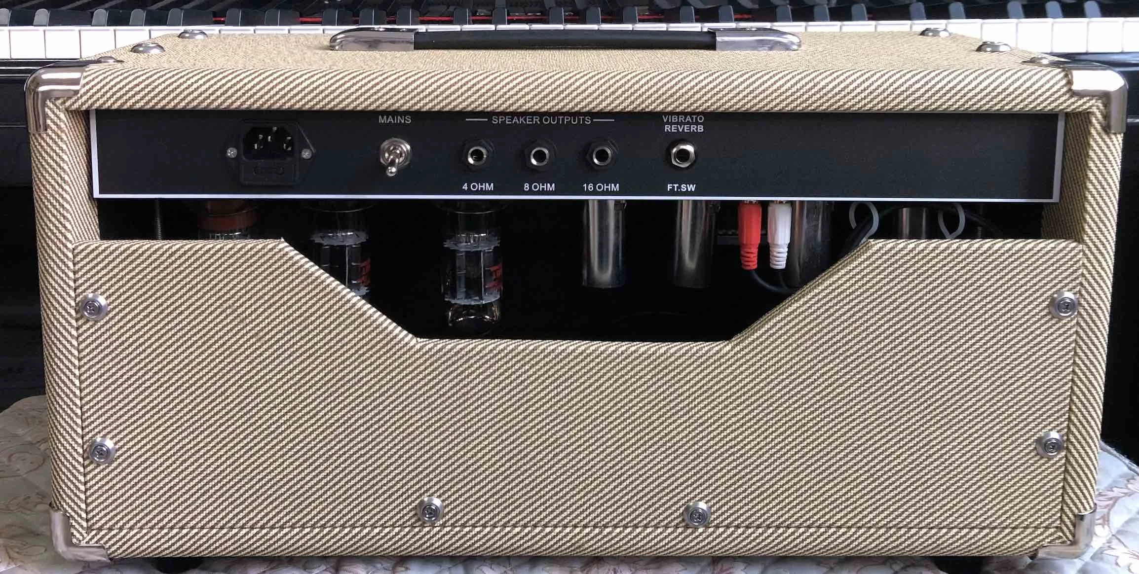 Custom Vintage 1964 1966 Grand Princeton Reverb Point to Point Guitar Amp Amplifier in Tweed Color 12ax7 3PCS; 12at7 1PCS 5ar4 1