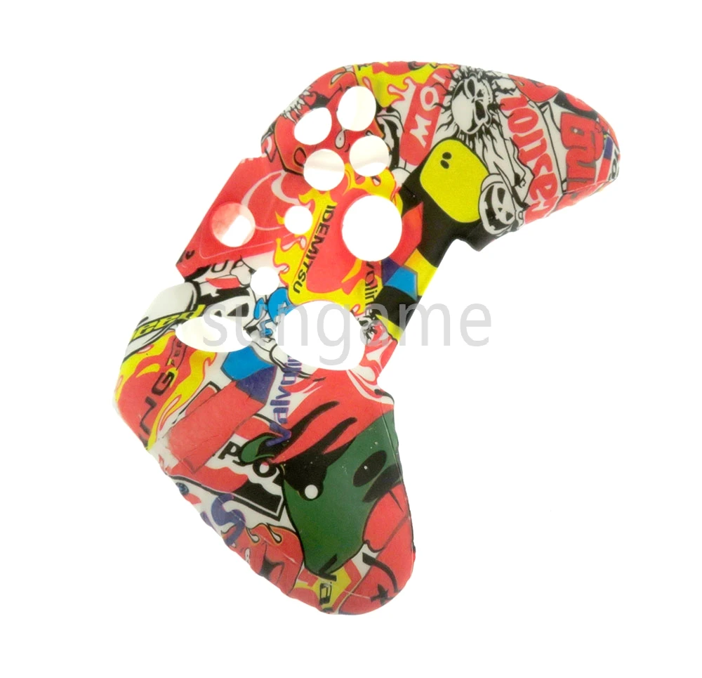 20 Stück Silikon-Wassertransfer-Schutzhülle für Xbox One Gamepad, Gummischale, Controller