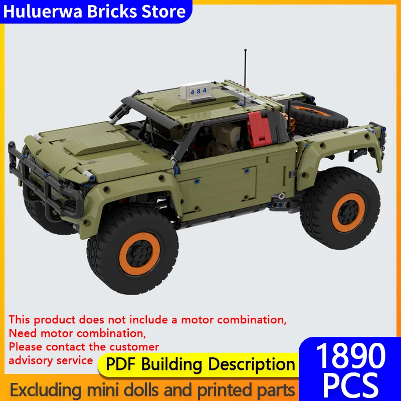 

Speed Racing Car Model MOC Building Bricks Off-Road Pickup Truck Modular Technology Gifts Holiday Assemble Children Toys Suit
