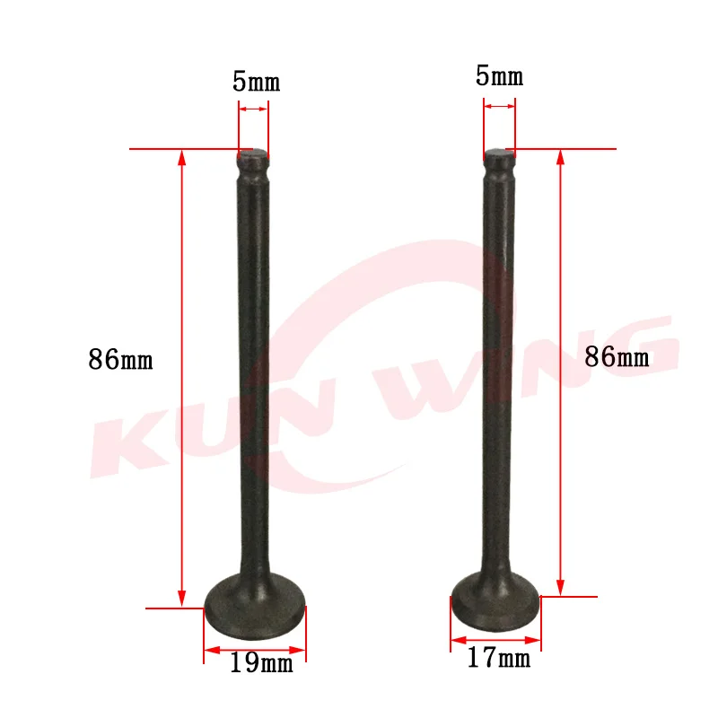 Intake Exhaust Valve Stem for Yamaha ZUMA125 YW125 BWS 125 Nxc Cygnus X 125 4V Motorcycle Scooter Engine Part