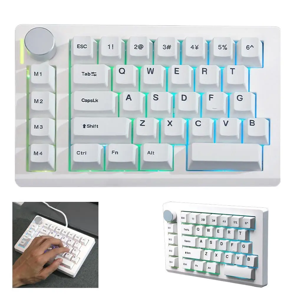 

Одноручная магнитная клавиатура для игр 8K для RGB с быстрым триггером и аварийной остановкой, игровая клавиатура FPS