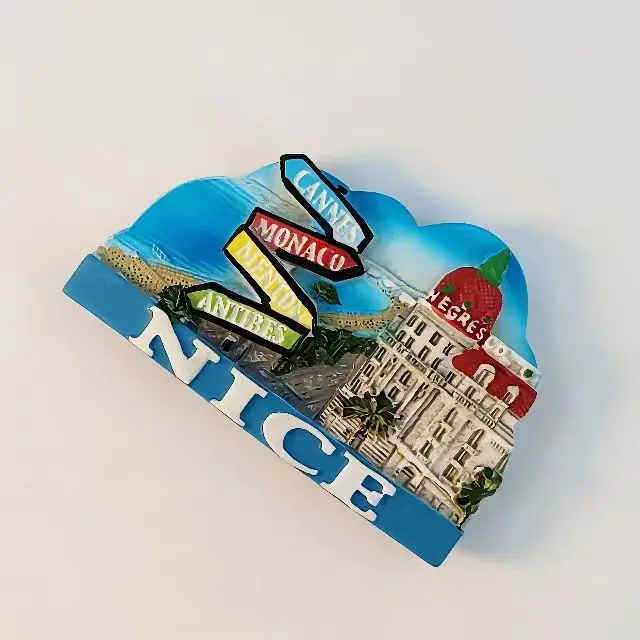 France Nice Cannes Menton Bordeaux Tourist Souvenir Fridge Magnets Decoration Articles Handicraft Magnetic Refrigerator Gifts