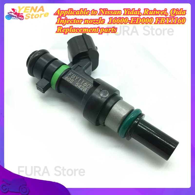 

Automobile fuel injector Applicable to Nissan Yidai, Ruiwei, Qida Injector nozzle 16600-ED000 FBY1160 Replacement parts