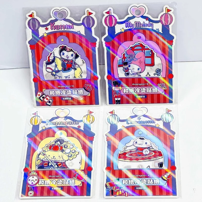 

24pack/lot Sanrio Kuromi Cinnamoroll PomPomPurin Sticker Cute Scrapbook DIY Diary Decorative Sealing Sticker Album Stick Label