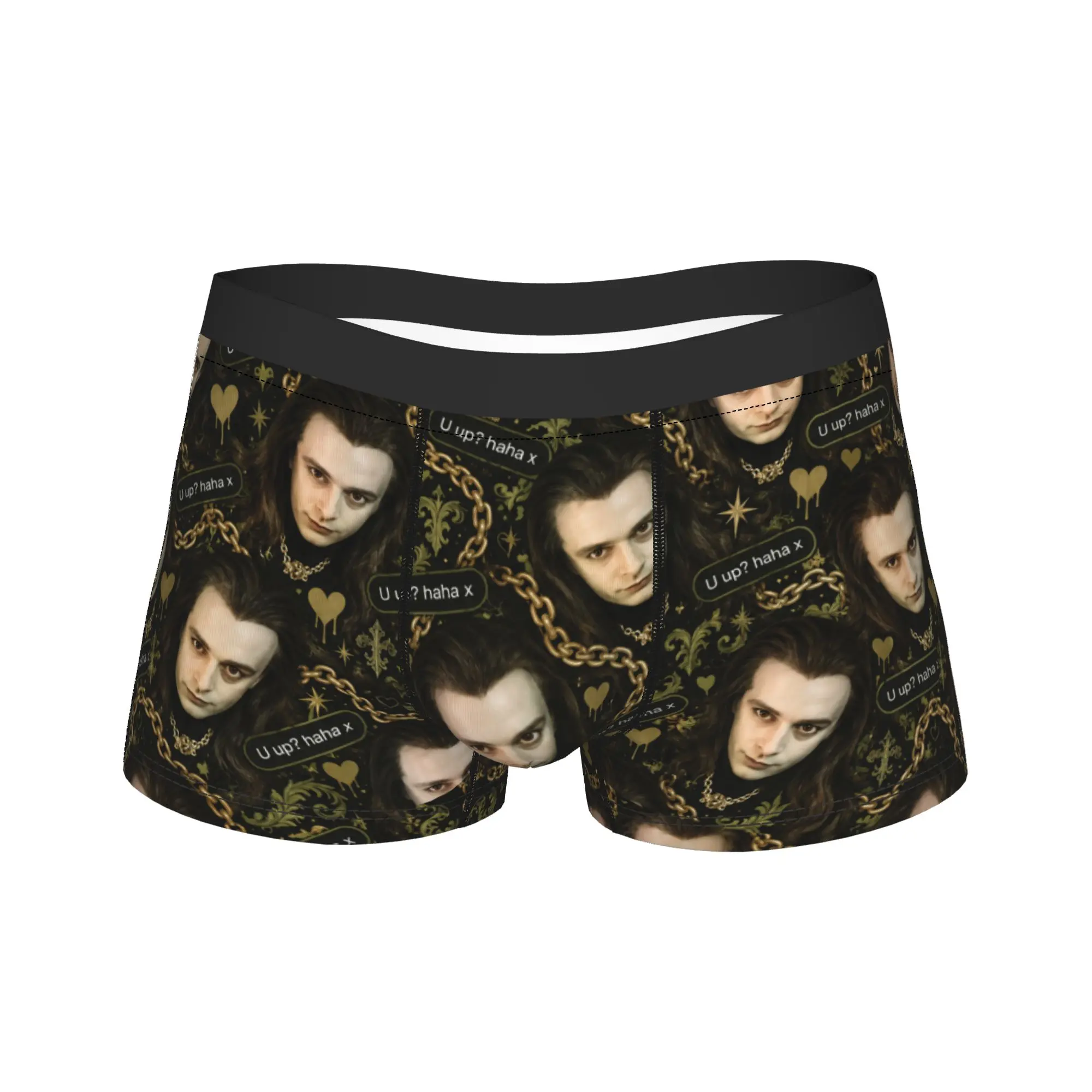Meme Aro Vampire Twilight Underwear  Pattern Boxer Shorts Hot Sale Man Underpants Elastic Boxer Brief Birthday Gift
