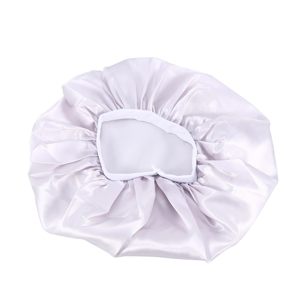 

Satin Sleep Cap Extra Large Imitation Silk Bathing Hat Elastic Round For Women Lady Chemotherapeutic Cap