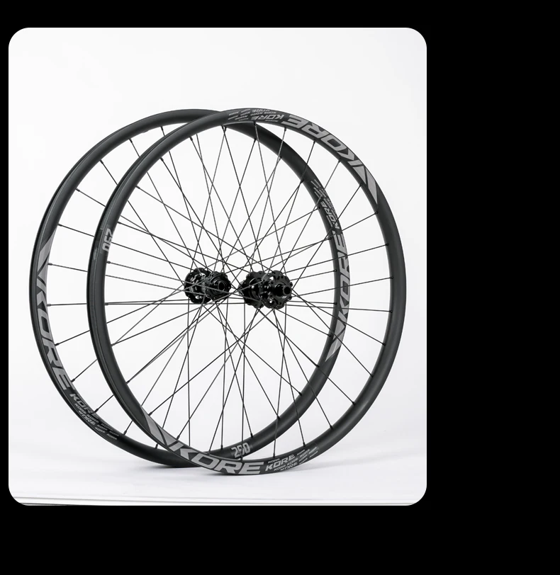 KORE MTB Carbon Laufradsatz 27,5/29 Zoll 36T Ratsche HG Nabe Vakuumreifen BOOST 28H 30/36mm Breite, für Enduro/Downhill MTB Laufradsatz – Detail 12