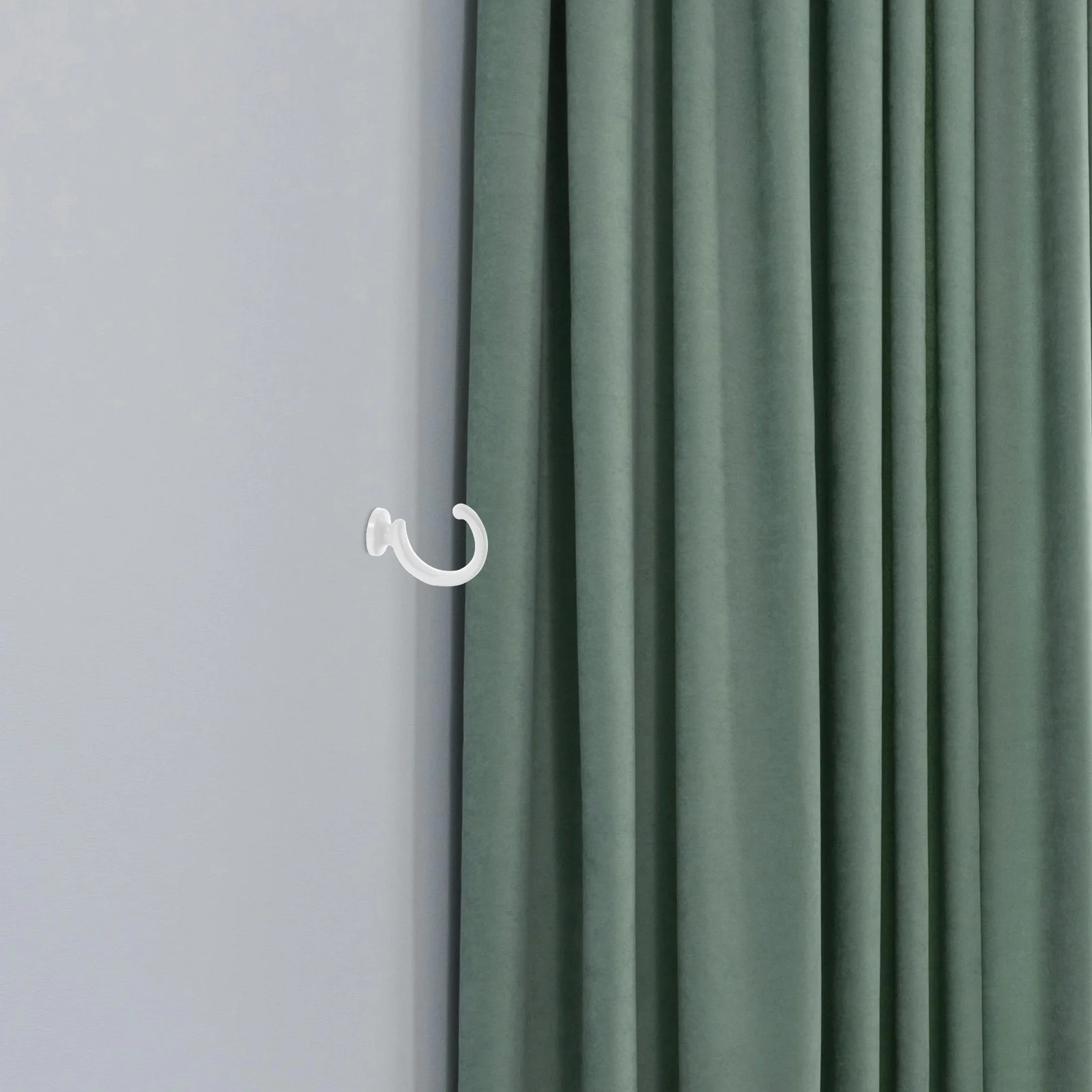 

1 Set Zinc Alloy Wall Hooks Solid Color Multi-Purpose Curtain Tieback For Towels Bags Keys Indoor Decoration Drapery Holdbacks