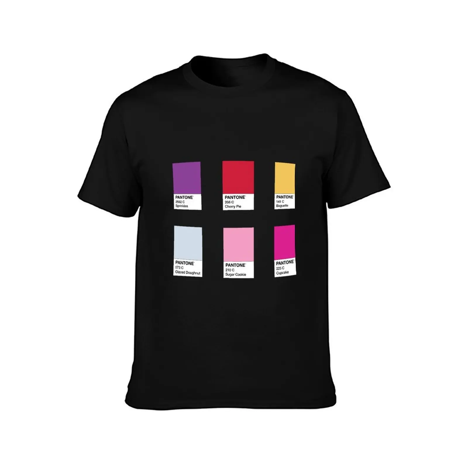 Pantone Swatches Bakery Collection T-Shirt Aesthetic clothing boys whites quick drying Short sleeve tee men